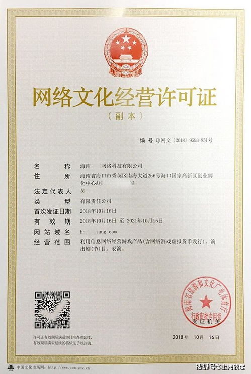 网络文化经营许可证（文网文） 哪些公司需要办理及其业务范围解析